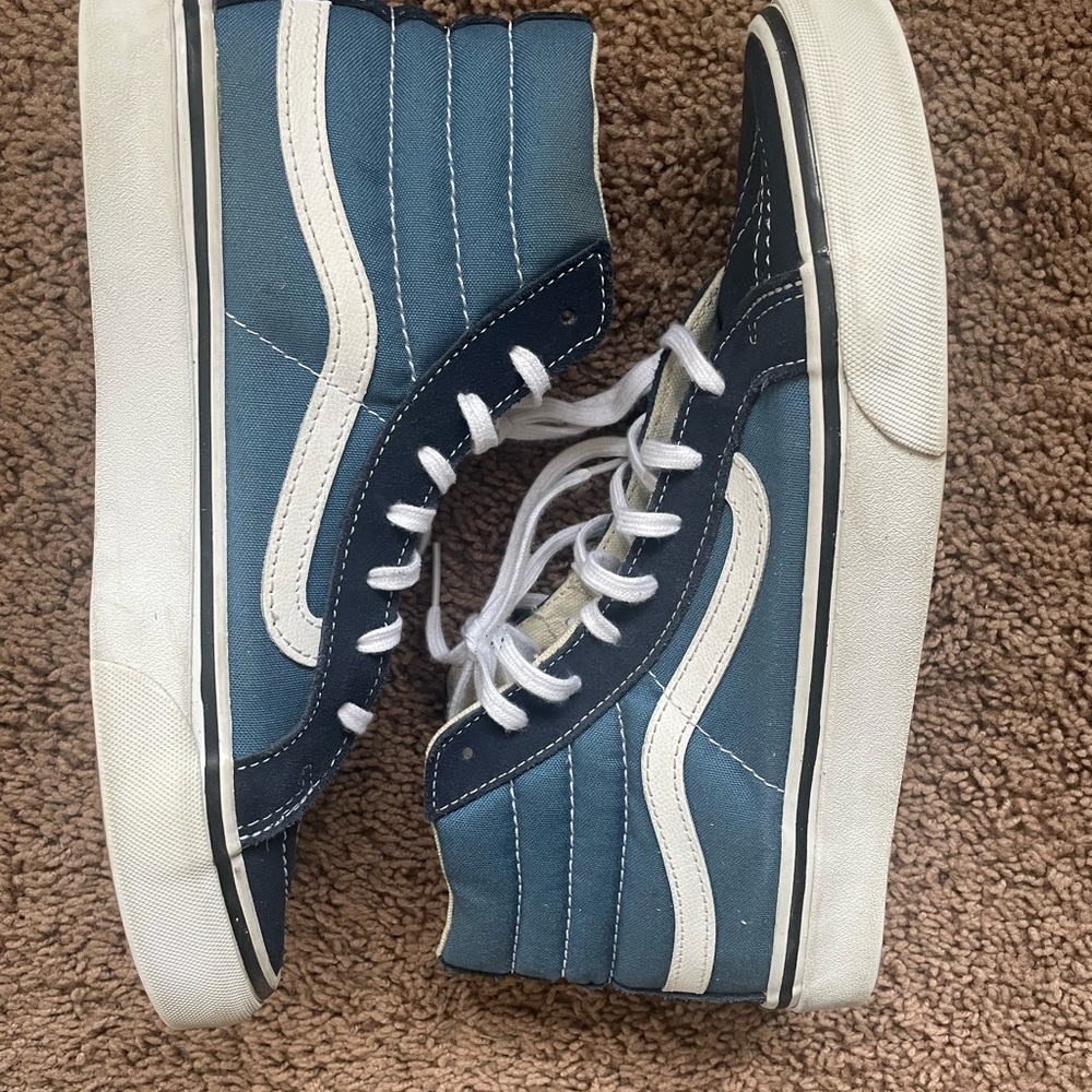 Vans Sk8-Hi Slim Shoes Navy - Women’s 8.5, Men’s 7